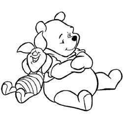Раскраска: Винни-Пух (Анимационные фильмы) #28607 - Бесплатные раскраски для печати