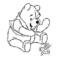 Раскраска: Винни-Пух (Анимационные фильмы) #28609 - Бесплатные раскраски для печати
