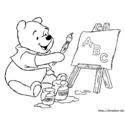 Раскраска: Винни-Пух (Анимационные фильмы) #28619 - Бесплатные раскраски для печати