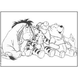 Раскраска: Винни-Пух (Анимационные фильмы) #28649 - Бесплатные раскраски для печати