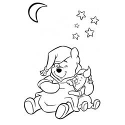 Раскраска: Винни-Пух (Анимационные фильмы) #28650 - Бесплатные раскраски для печати