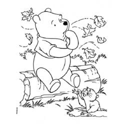 Раскраска: Винни-Пух (Анимационные фильмы) #28651 - Бесплатные раскраски для печати