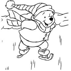 Раскраска: Винни-Пух (Анимационные фильмы) #28653 - Бесплатные раскраски для печати