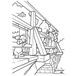 Раскраска: Винни-Пух (Анимационные фильмы) #28726 - Бесплатные раскраски для печати