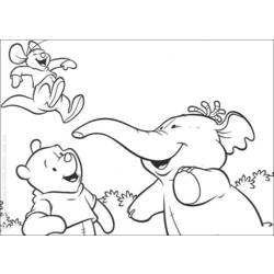Раскраска: Винни-Пух (Анимационные фильмы) #28833 - Бесплатные раскраски для печати