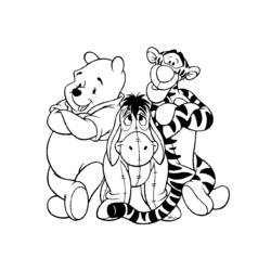 Раскраска: Винни-Пух (Анимационные фильмы) #28900 - Бесплатные раскраски для печати