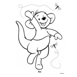 Раскраска: Винни-Пух (Анимационные фильмы) #28916 - Бесплатные раскраски для печати
