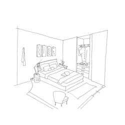Раскраска: комната (Здания и Архитектура) #63377 - Бесплатные раскраски для печати