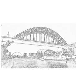 Раскраска: мост (Здания и Архитектура) #62838 - Бесплатные раскраски для печати