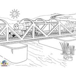Раскраска: мост (Здания и Архитектура) #62854 - Бесплатные раскраски для печати