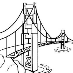 Раскраска: мост (Здания и Архитектура) #62877 - Бесплатные раскраски для печати