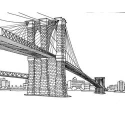 Раскраска: мост (Здания и Архитектура) #62951 - Бесплатные раскраски для печати