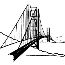 Раскраска: мост (Здания и Архитектура) #62995 - Бесплатные раскраски для печати