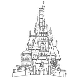 Раскраска: Замок (Здания и Архитектура) #62032 - Бесплатные раскраски для печати