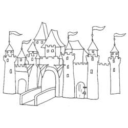 Раскраска: Замок (Здания и Архитектура) #62034 - Бесплатные раскраски для печати