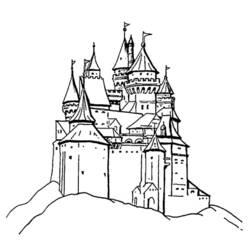 Раскраска: Замок (Здания и Архитектура) #62037 - Бесплатные раскраски для печати