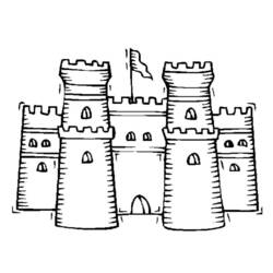 Раскраска: Замок (Здания и Архитектура) #62040 - Бесплатные раскраски для печати
