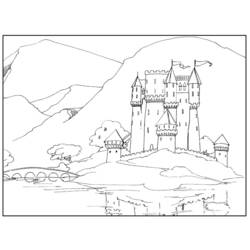 Раскраска: Замок (Здания и Архитектура) #62046 - Бесплатные раскраски для печати
