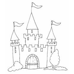 Раскраска: Замок (Здания и Архитектура) #62048 - Бесплатные раскраски для печати