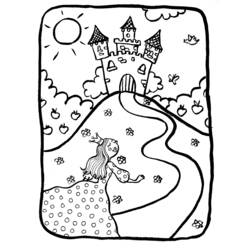Раскраска: Замок (Здания и Архитектура) #62054 - Бесплатные раскраски для печати