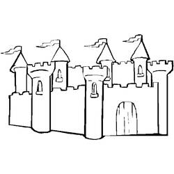 Раскраска: Замок (Здания и Архитектура) #62055 - Бесплатные раскраски для печати
