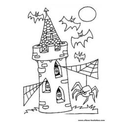 Раскраска: Замок (Здания и Архитектура) #62071 - Бесплатные раскраски для печати