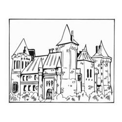 Раскраска: Замок (Здания и Архитектура) #62081 - Бесплатные раскраски для печати