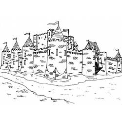 Раскраска: Замок (Здания и Архитектура) #62091 - Бесплатные раскраски для печати
