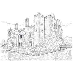 Раскраска: Замок (Здания и Архитектура) #62093 - Бесплатные раскраски для печати