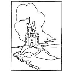 Раскраска: Замок (Здания и Архитектура) #62107 - Бесплатные раскраски для печати