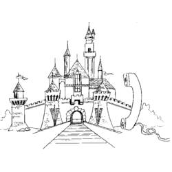 Раскраска: Замок (Здания и Архитектура) #62114 - Бесплатные раскраски для печати