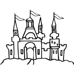 Раскраска: Замок (Здания и Архитектура) #62125 - Бесплатные раскраски для печати