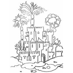 Раскраска: Замок (Здания и Архитектура) #62126 - Бесплатные раскраски для печати