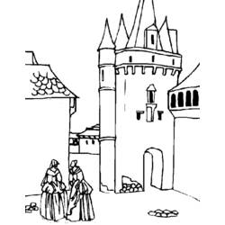 Раскраска: Замок (Здания и Архитектура) #62127 - Бесплатные раскраски для печати