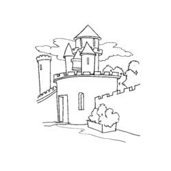 Раскраска: Замок (Здания и Архитектура) #62159 - Бесплатные раскраски для печати