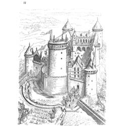 Раскраска: Замок (Здания и Архитектура) #62161 - Бесплатные раскраски для печати