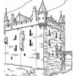 Раскраска: Замок (Здания и Архитектура) #62178 - Бесплатные раскраски для печати