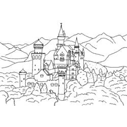 Раскраска: Замок (Здания и Архитектура) #62190 - Бесплатные раскраски для печати