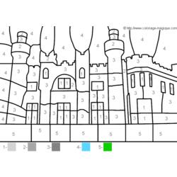 Раскраска: Замок (Здания и Архитектура) #62192 - Бесплатные раскраски для печати