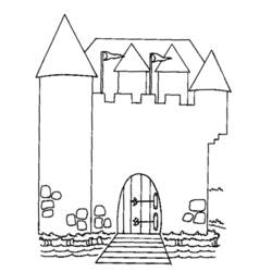 Раскраска: Замок (Здания и Архитектура) #62198 - Бесплатные раскраски для печати