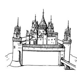 Раскраска: Замок (Здания и Архитектура) #62206 - Бесплатные раскраски для печати