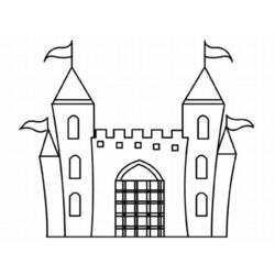 Раскраска: Замок (Здания и Архитектура) #62211 - Бесплатные раскраски для печати