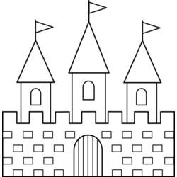Раскраска: Замок (Здания и Архитектура) #62213 - Бесплатные раскраски для печати