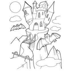 Раскраска: Замок (Здания и Архитектура) #62214 - Бесплатные раскраски для печати