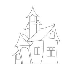 Раскраска: Замок (Здания и Архитектура) #62238 - Бесплатные раскраски для печати