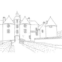 Раскраска: Замок (Здания и Архитектура) #62268 - Бесплатные раскраски для печати