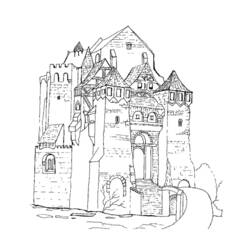 Раскраска: Замок (Здания и Архитектура) #62286 - Бесплатные раскраски для печати