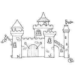 Раскраска: Замок (Здания и Архитектура) #62315 - Бесплатные раскраски для печати