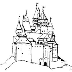 Раскраска: Замок (Здания и Архитектура) #62324 - Бесплатные раскраски для печати