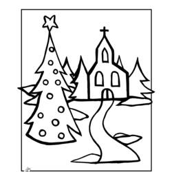 Раскраска: церковь (Здания и Архитектура) #64248 - Бесплатные раскраски для печати